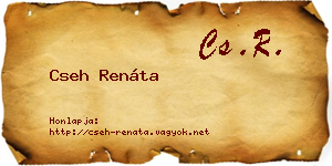 Cseh Renáta névjegykártya