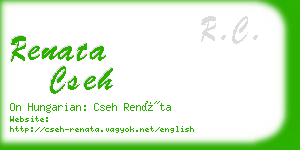 renata cseh business card